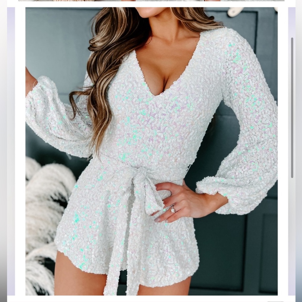 Shop 17 Sequin Romper Dress
